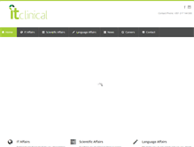 Tablet Screenshot of itclinical.com